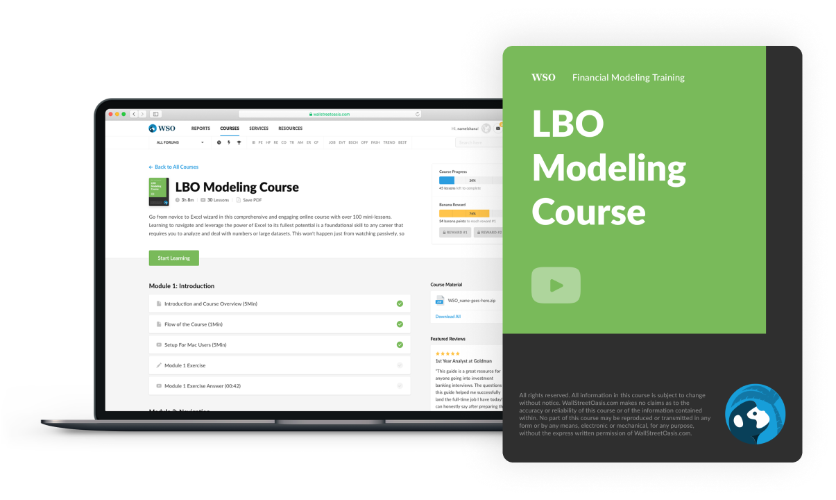 LBO MODELING COURSE