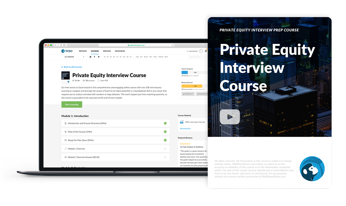 PRIVATE EQUITY INTERVIEW PREP COURSE